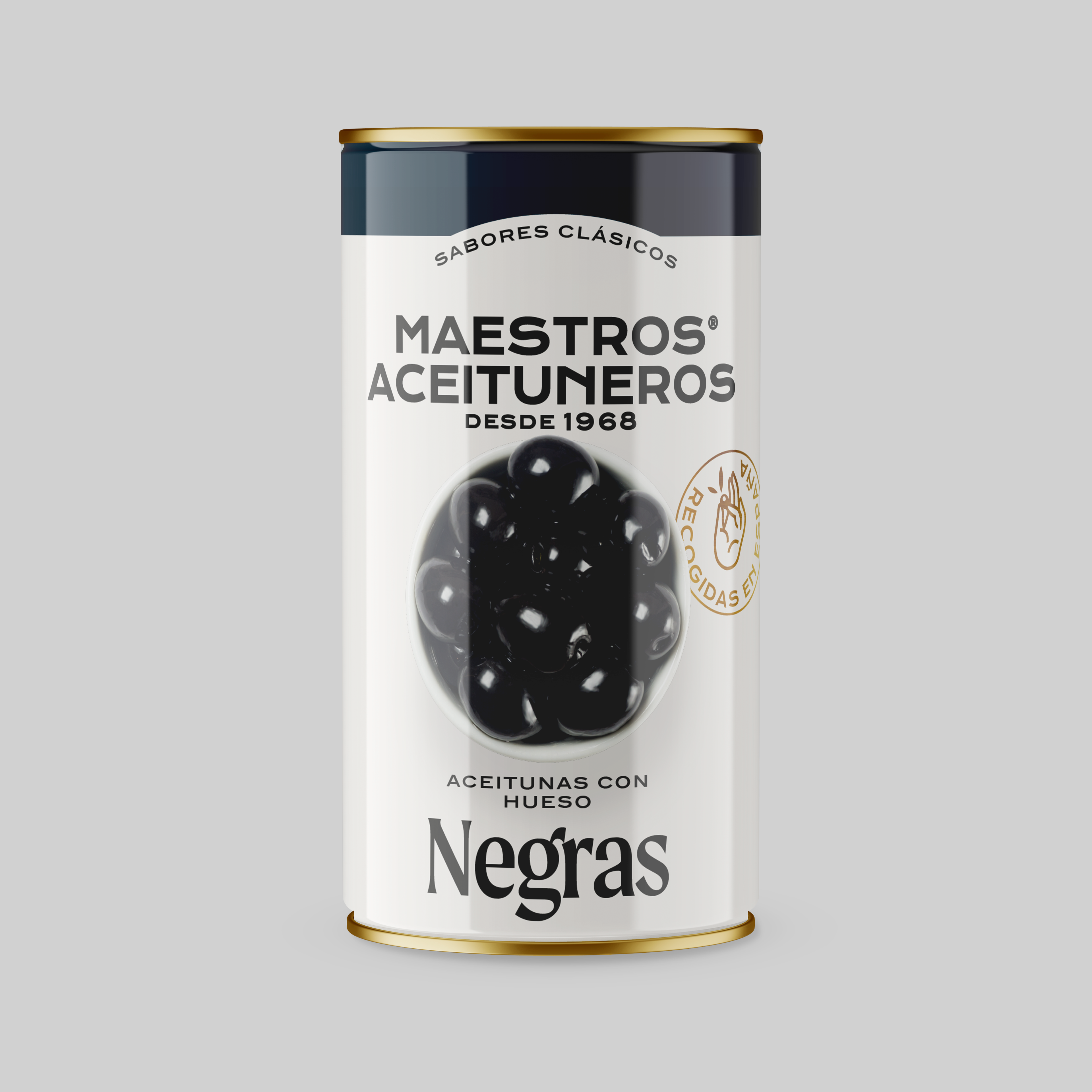 Aceitunas negras con hueso